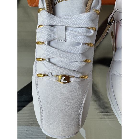Womens Lugz Chunky White Sneakers With Gold Hardware Size 9 - Picture 3 of 6
